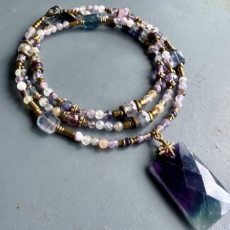 Collier COKATA 75 cm en fluorite-1