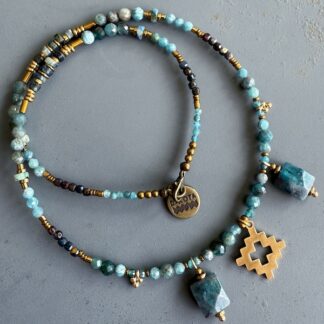 Collier NATAKE 45 cm en apatite
