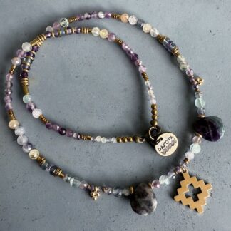 Collier NATAKE 45 cm en fluorite
