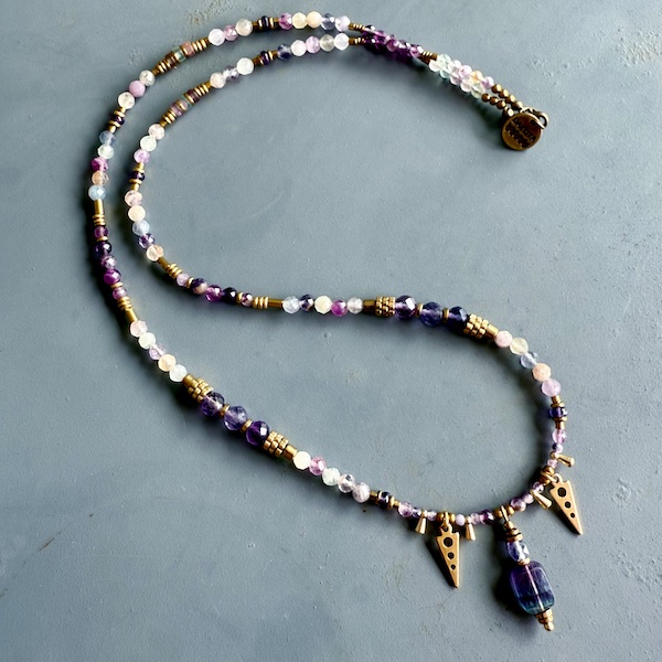 Collier SAKOWI 60 cm en fluorite-2