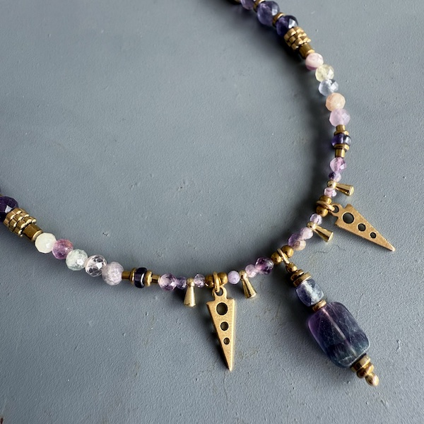 Collier SAKOWI 60 cm en fluorite-3
