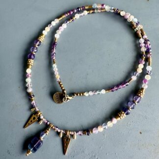 Collier SAKOWI 60 cm en fluorite
