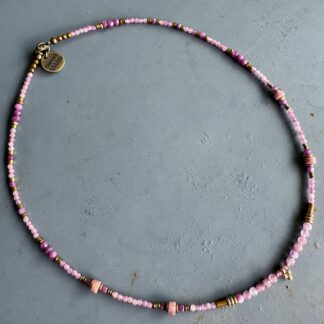 Jonc Numpa 40 cm en tourmaline rose