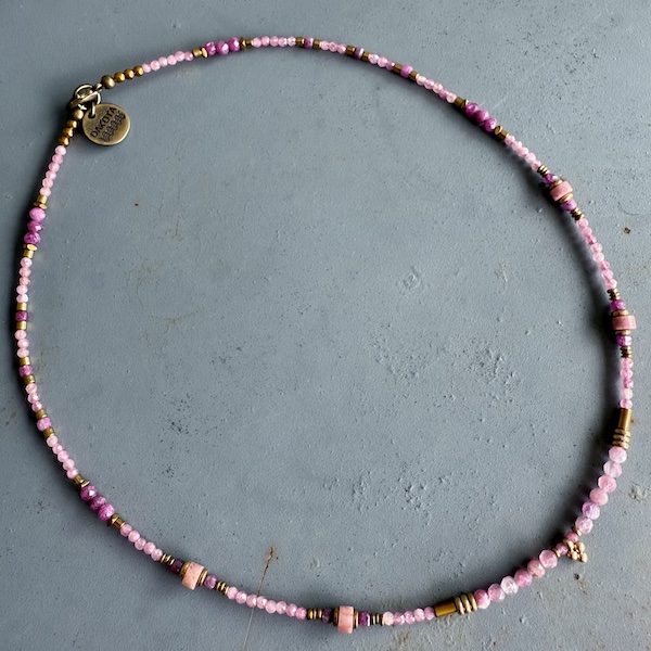 Jonc Numpa 40 cm en tourmaline rose