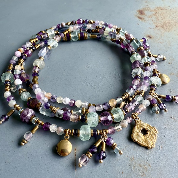 Sautoir TANKA 110 cm en fluorite-1