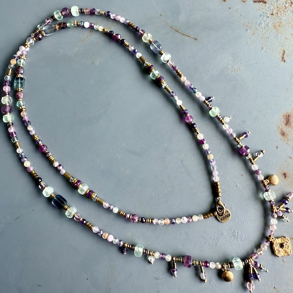 Sautoir TANKA 110 cm en fluorite-4