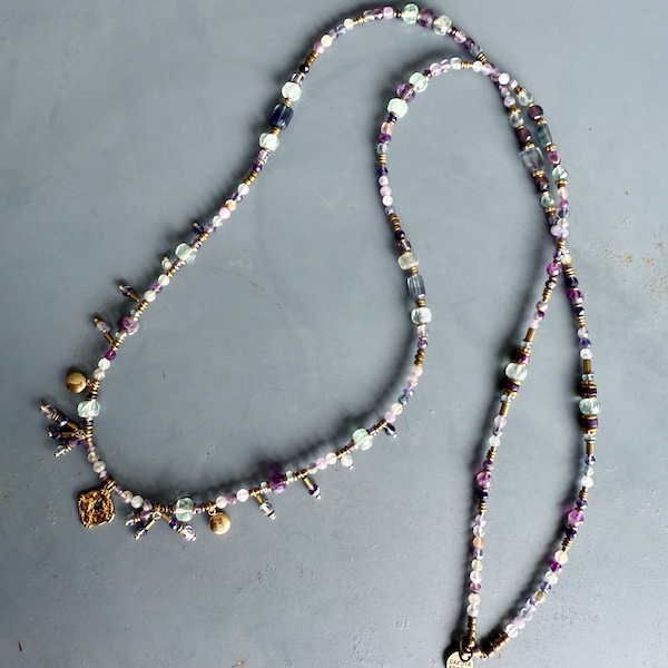 Sautoir TANKA 110 cm en fluorite-5