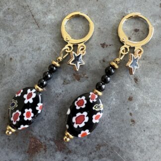 Boucles d'oreilles OWI 1076 en spinelle-1