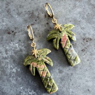Boucles d'oreilles OWI 1081 en unakite