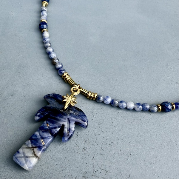 Collier PALM 50 cm en jaspe blue spot et sodalite-1