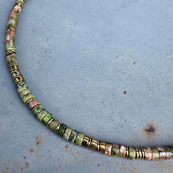Collier SURF 45 cm en unakite-4