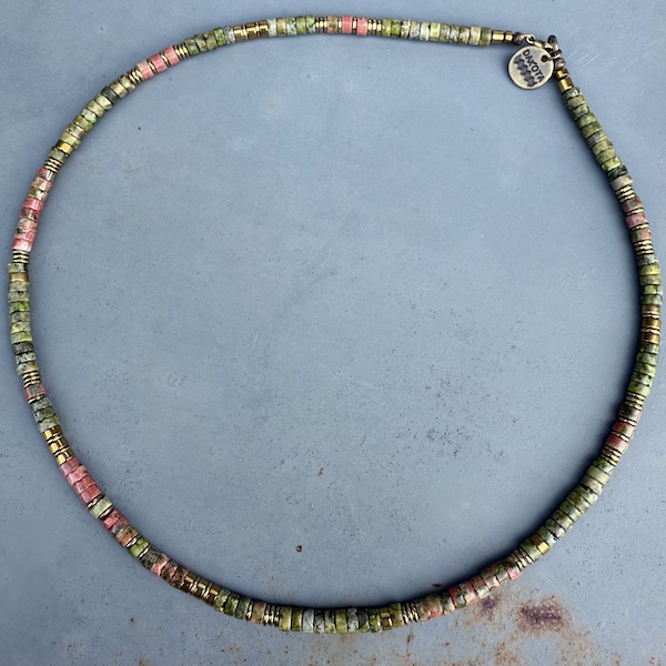 Collier SURF 45 cm en unakite