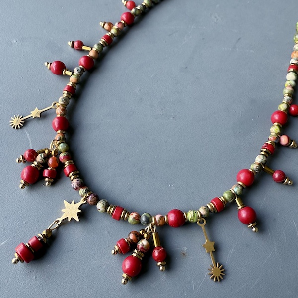 Sautoir TANKA 110 cm en jaspe impérial-2