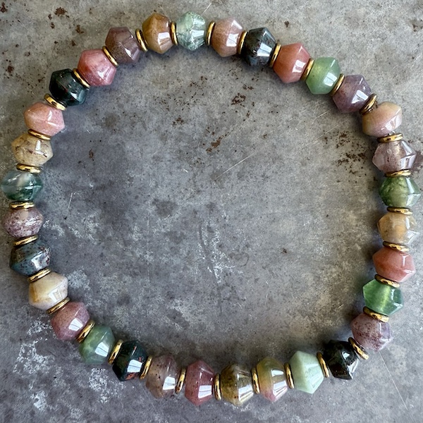 Bracelet en agate indienne-5