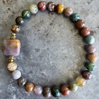 Bracelet en agate indienne-6