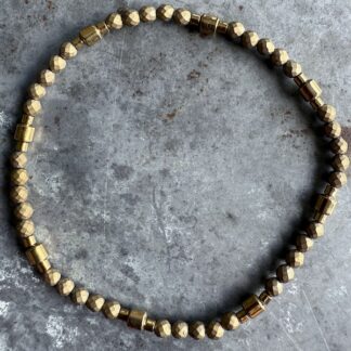 Bracelet en hématite bronze mat-2