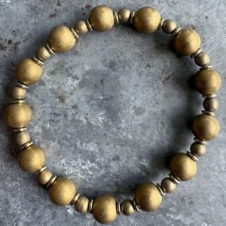 Bracelet en hématite bronze mat-5