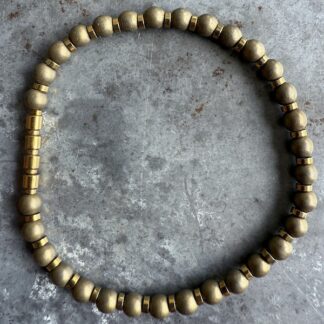 Bracelet en hématite bronze mat-6