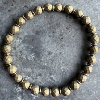 Bracelet en hématite bronze mat-7