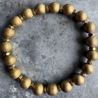 Bracelet en hématite bronze mat-9