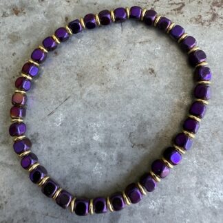 Bracelet en hématite scarabée-1