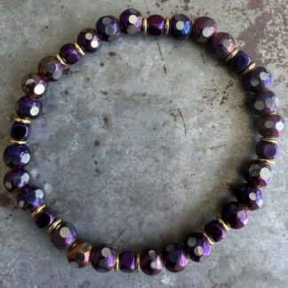 Bracelet en hématite scarabée-10