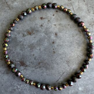 Bracelet en hématite scarabée-11