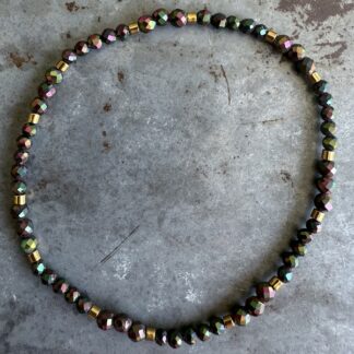 Bracelet en hématite scarabée-5