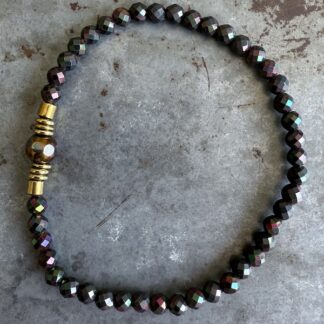 Bracelet en hématite scarabée-7