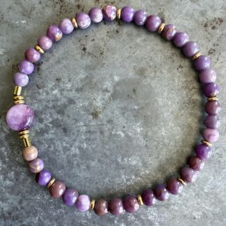 Bracelet en mica lépidolite-2
