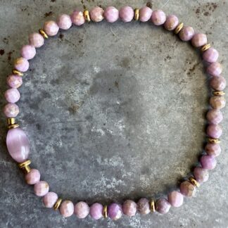 Bracelet en mica lépidolite-4