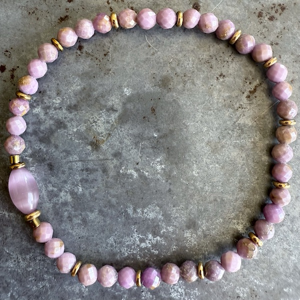 Bracelet en mica lépidolite-4