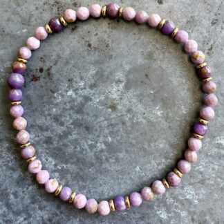 Bracelet en mica lépidolite-9