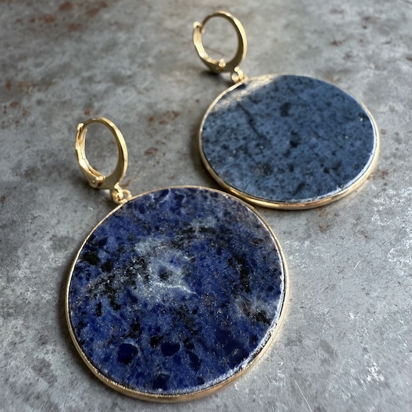 Boucles d'oreilles OWI 1083 en sodalite-1