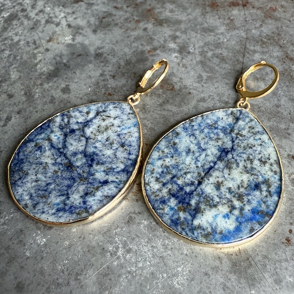 Boucles d'oreilles OWI 1084 en sodalite-1