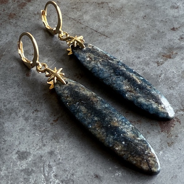 Boucles d'oreilles OWI 1089 en cyanite