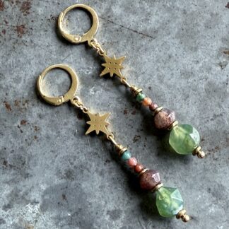 Boucles d'oreilles OWI 1091 en agate indienne