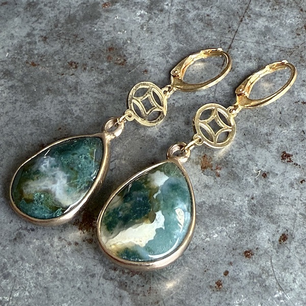 Boucles d'oreilles OWI 1093 en agate indienne