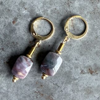Boucles d'oreilles OWI 1097 en agate indienne