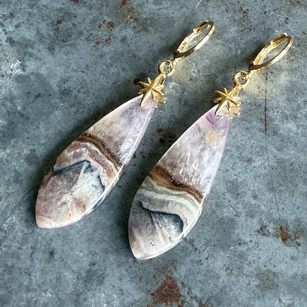 Boucles d'oreilles OWI 1106 en agate dentelle améthyste-1