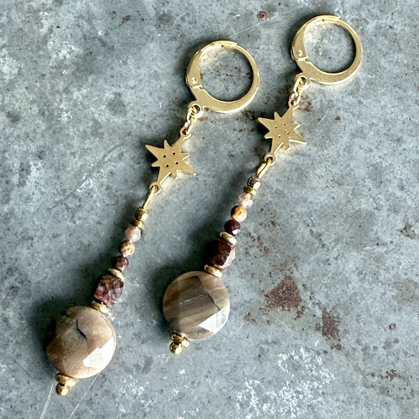 Boucles d'oreilles OWI 1108 en pietersite-1