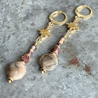 Boucles d'oreilles OWI 1108 en pietersite