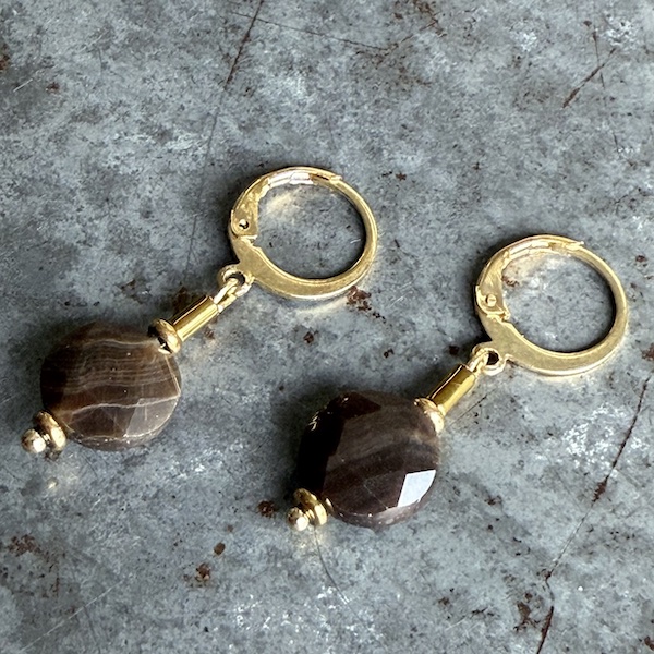 Boucles d'oreilles OWI 1110 en pietersite-1