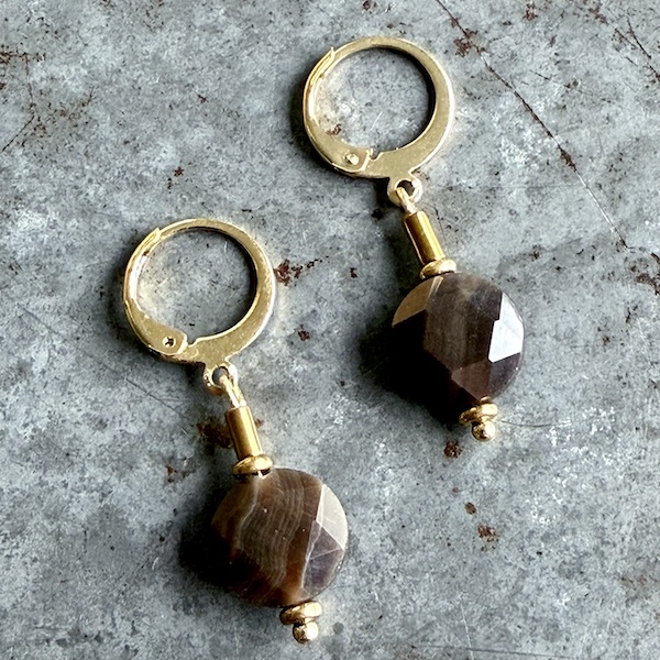 Boucles d'oreilles OWI 1110 en pietersite