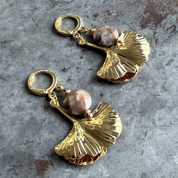 Boucles d'oreilles OWI 1111 en pietersite