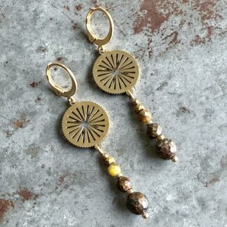 Boucles d'oreilles OWI 1112 en pietersite-1