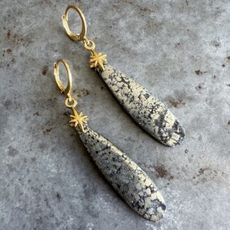 Boucles d'oreilles OWI 1113 en pyrite