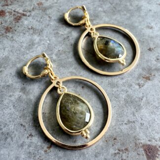 Boucles d'oreilles OWI 1121 en labradorite-1