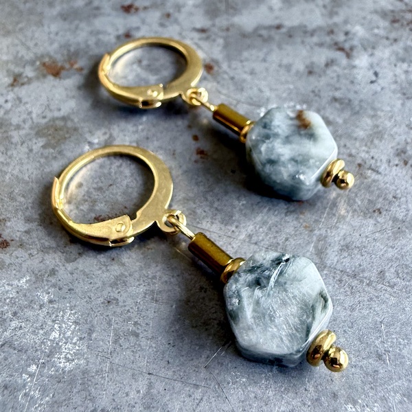 Boucles d'oreilles OWI 1126 en oeil de faucon-1