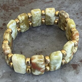 Bracelet double ISPAHU en jaspe sang de dragon-3